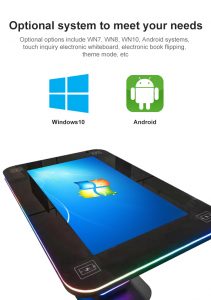digital touch screen table