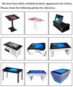 touch screen activity table