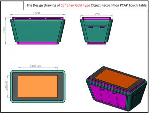 waterproof touch screen coffee table