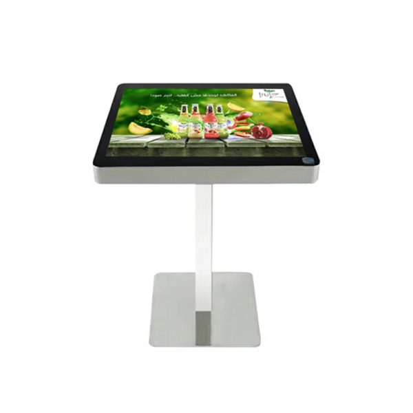 smart touch table with fridge