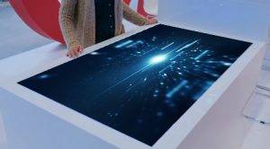 touch computer table with object recognition