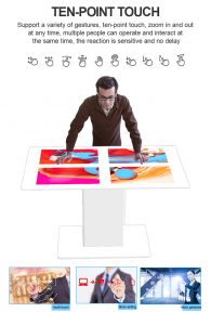 touch screen coffee table