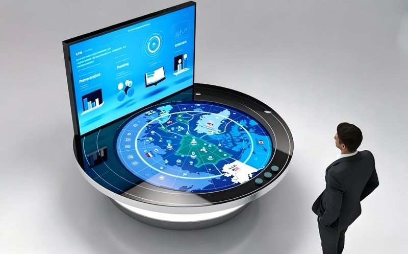 Round Interactive Touch Table - Interactive Touch Table Terminal