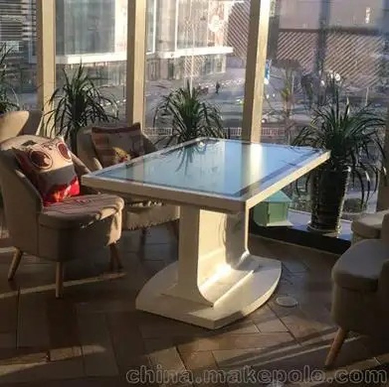 Smart Gaming Touch Table Operation - Interactive Touch Table Terminal