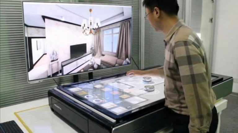 VR Panoramic Interactive Recognition Table - Interactive Touch Table Terminal